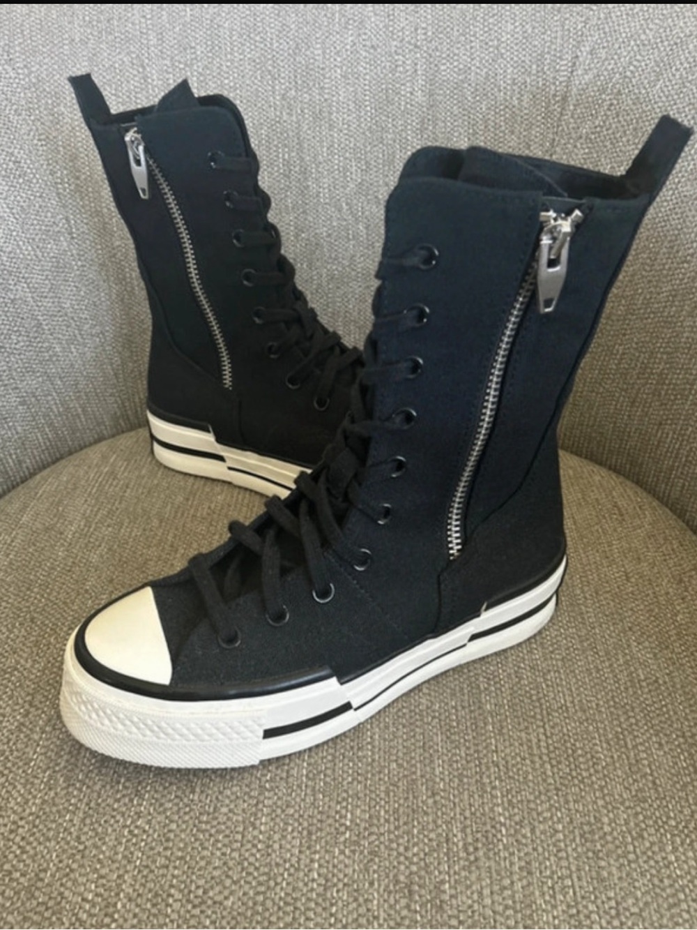 Converse Chuck 70 Plus X-Hi Extra High Top Boots Black White